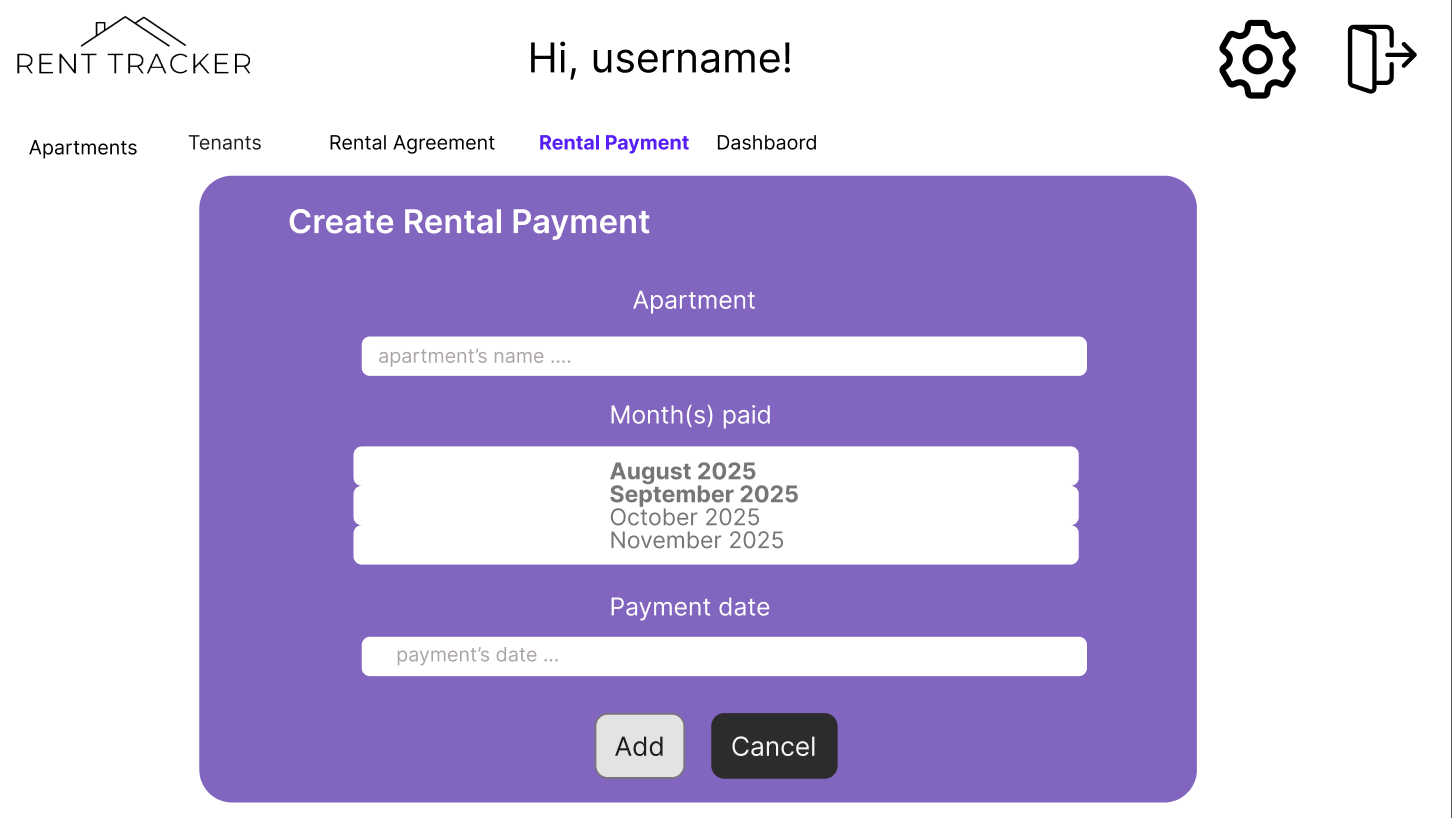 Create Rental Payment