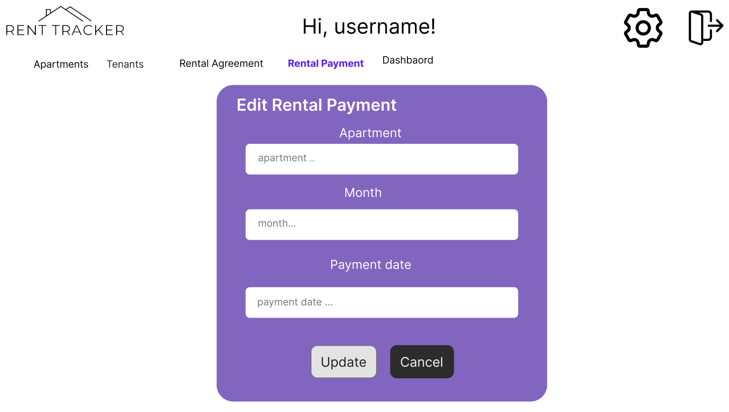 Edit Rental Payment