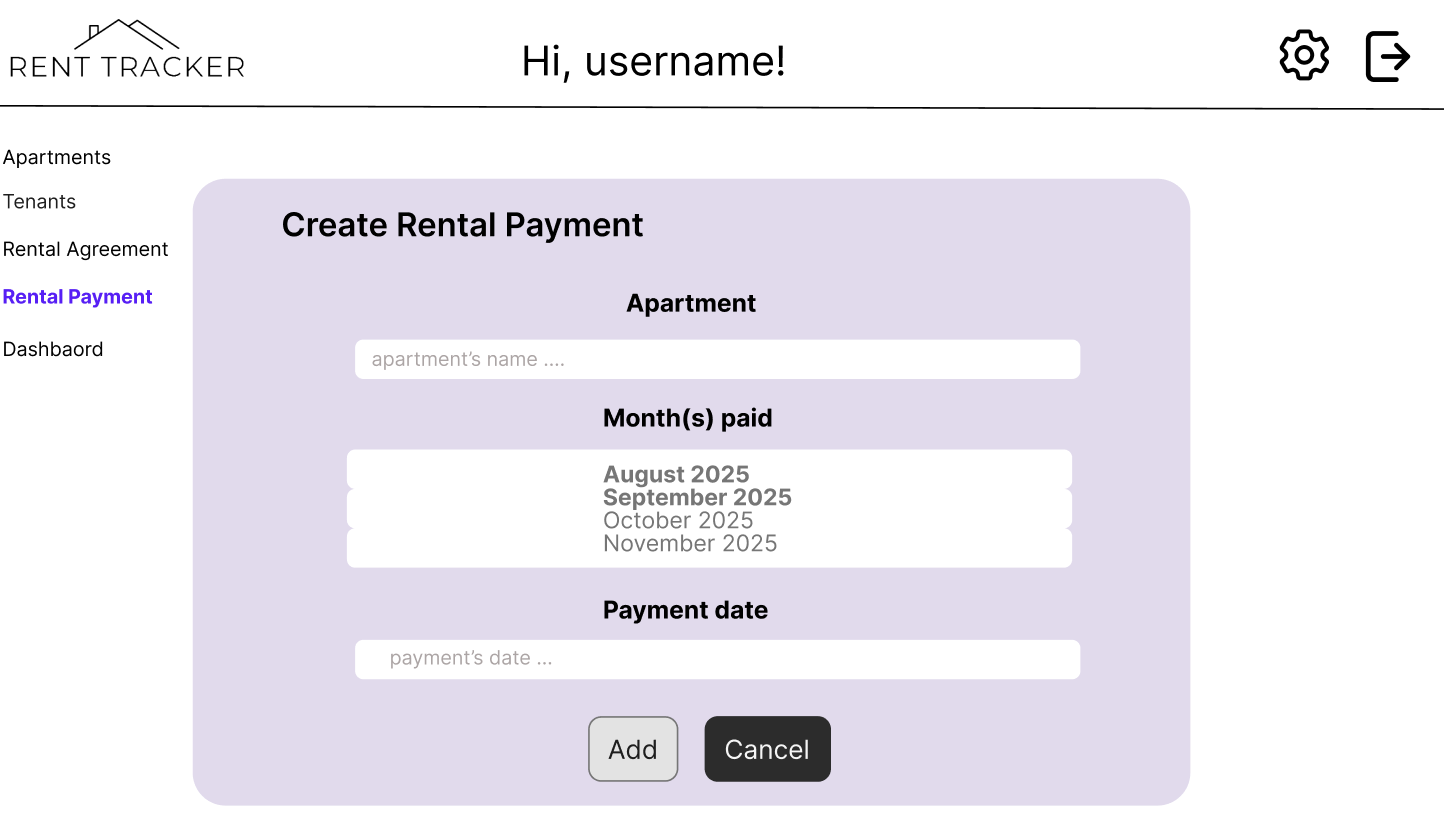 Create Rental Payment