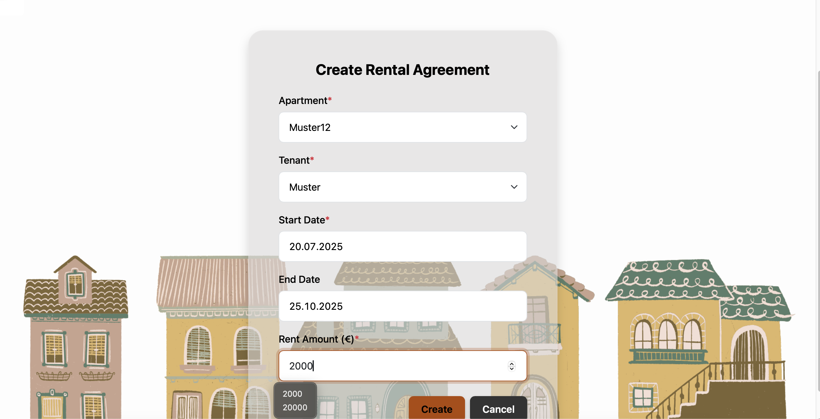 Create Rental Agreement