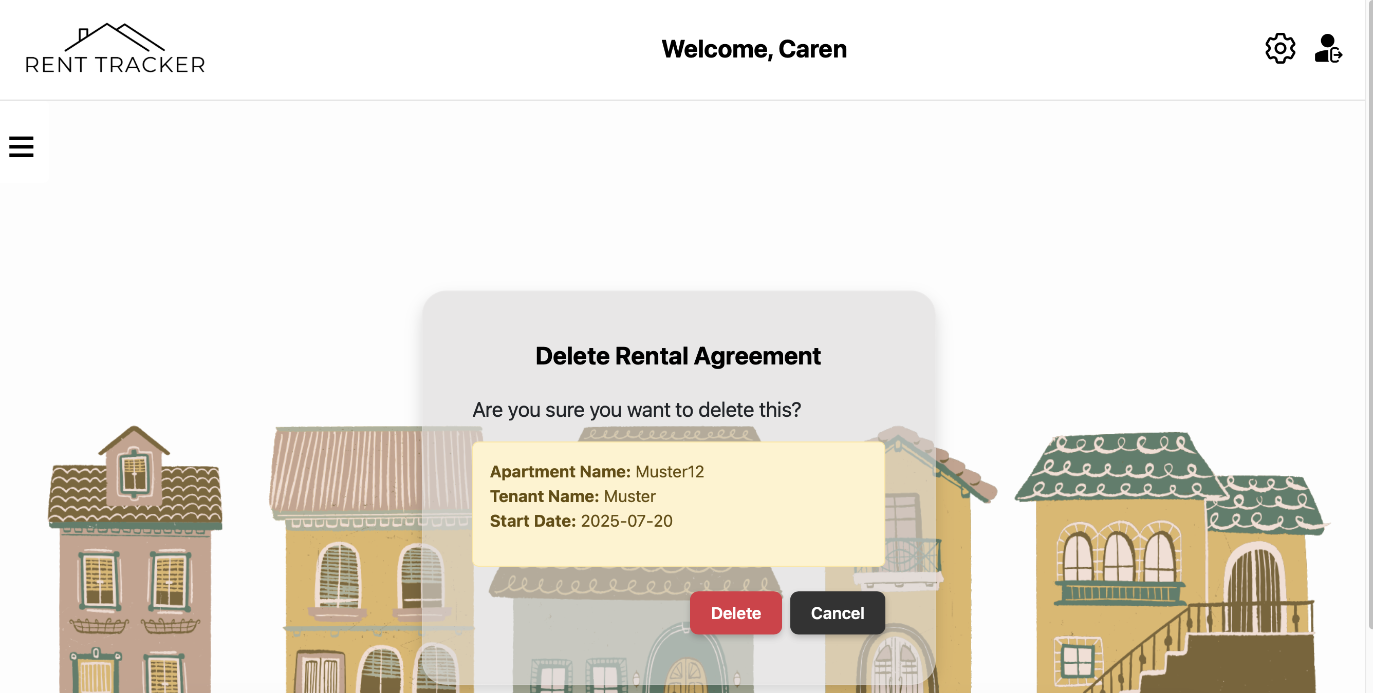 Delete Rental Agreement