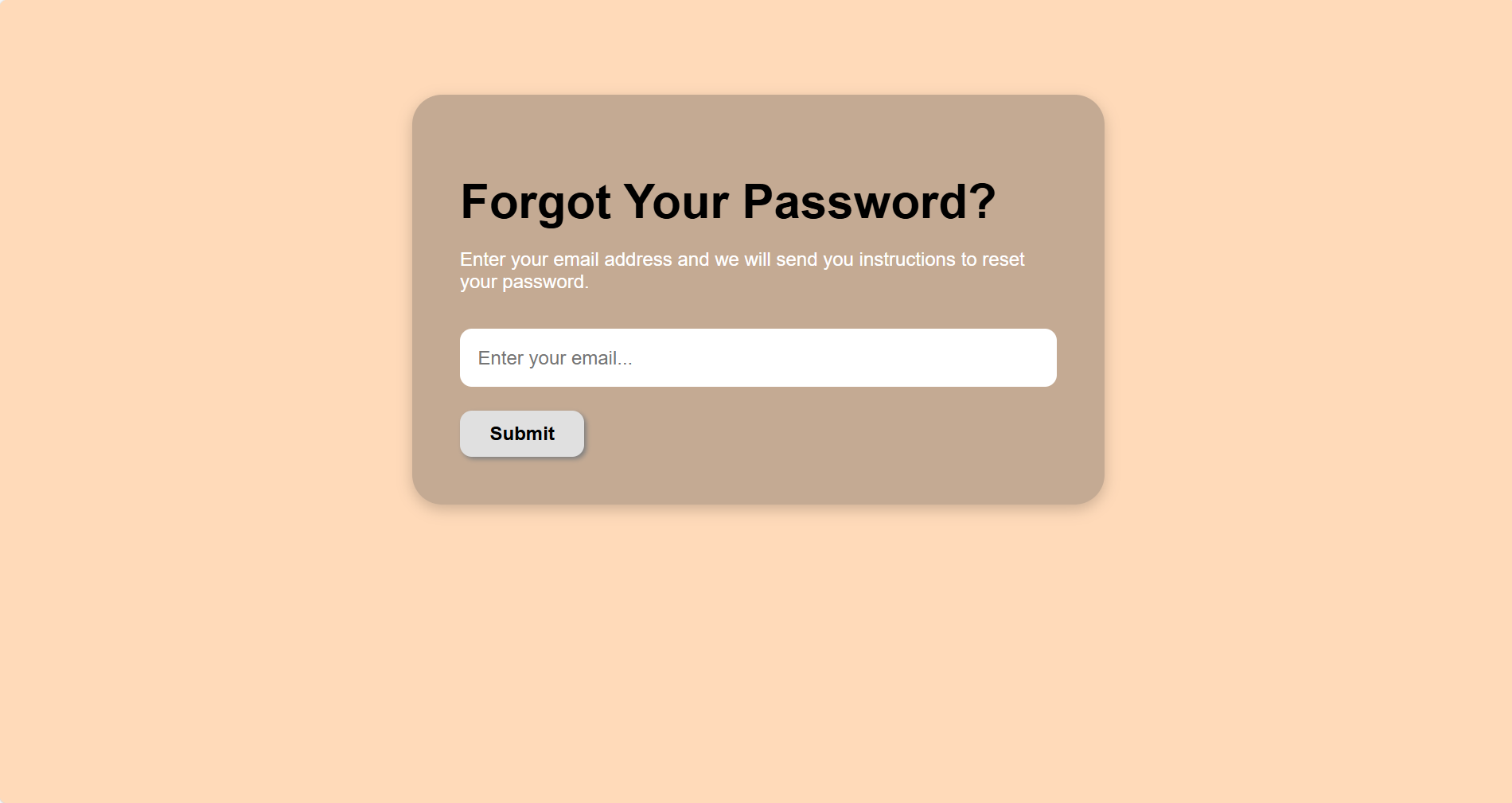 Reset Password Link