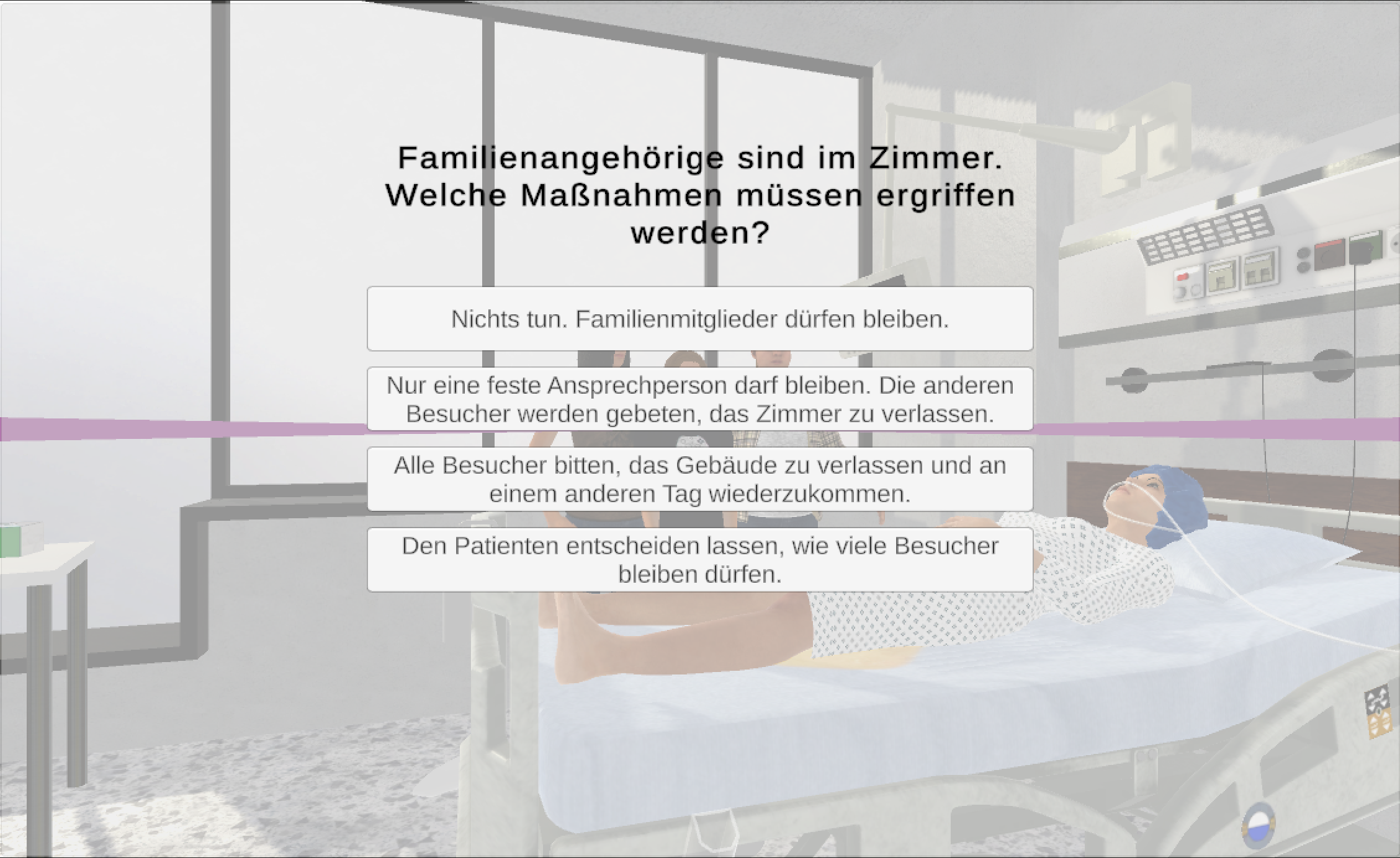 Visitors decision popup