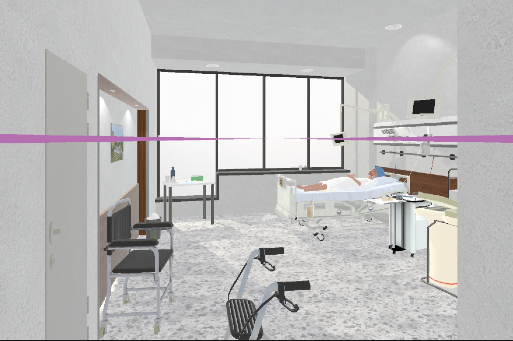VR patient room
